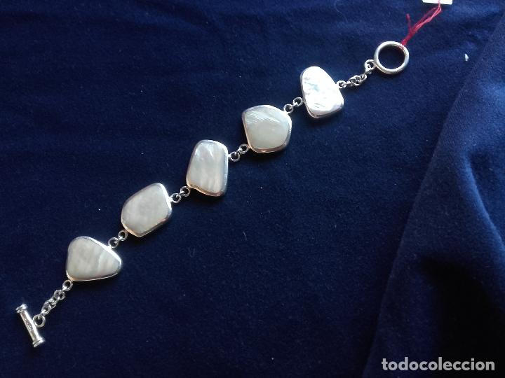 Joyeria: Pulsera de plata y nacar - Foto 6