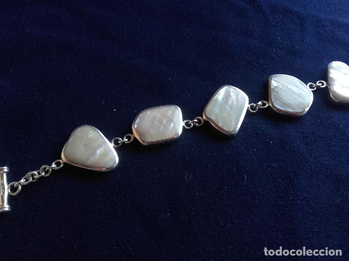 Joyeria: Pulsera de plata y nacar - Foto 5