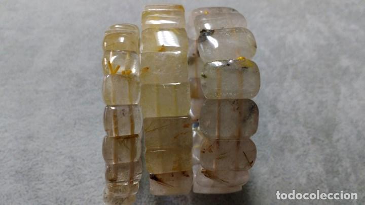 Joyeria: PULSERAS DE CUARZO RUTILADO. - Foto 1
