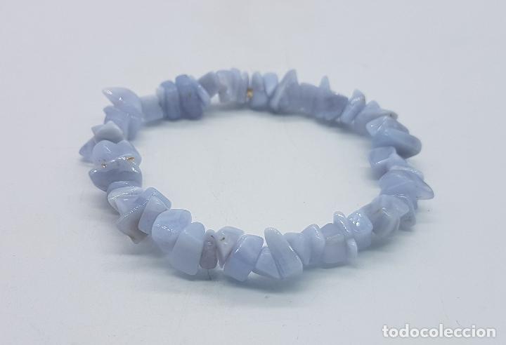 Joyeria: Pulsera de pepitas de &aacute;gata malva autenticas . - Foto 2