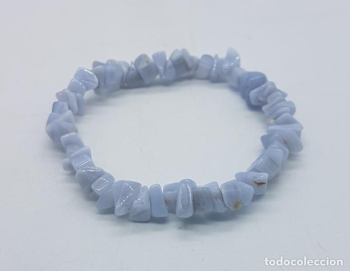 Joyeria: Pulsera de pepitas de &aacute;gata malva autenticas . - Foto 4