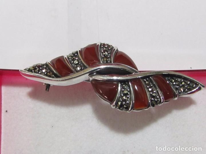 Joyeria: BROCHE DE PLATA CON MARQUESITAS /B5 - Foto 1