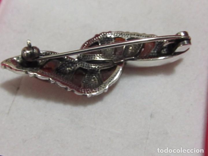 Joyeria: BROCHE DE PLATA CON MARQUESITAS /B5 - Foto 2