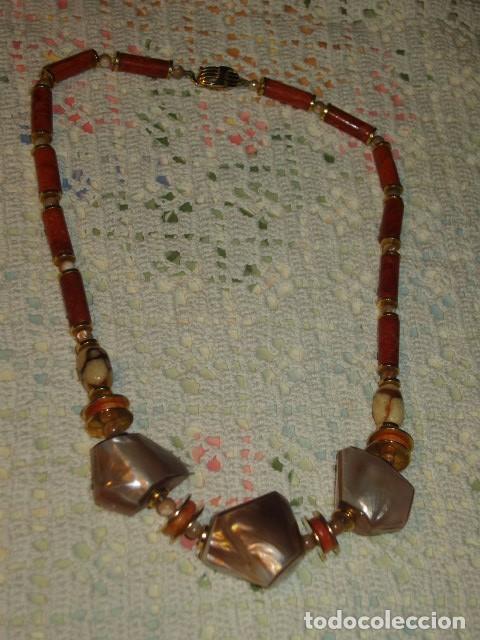 Joyeria: COLLAR DE CORAL DE MANZANA Y NACAR. - Foto 2