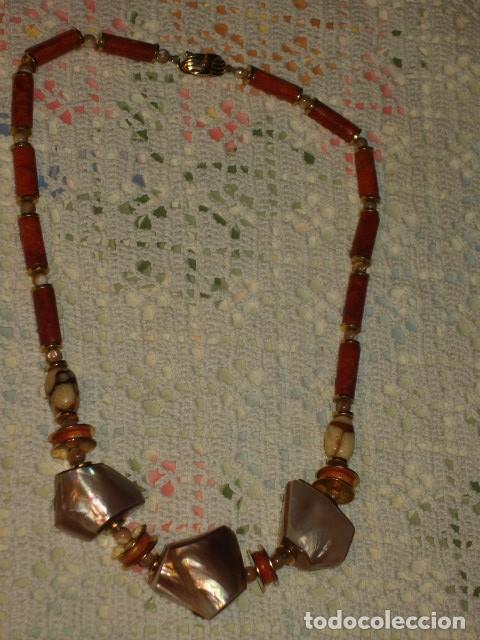Joyeria: COLLAR DE CORAL DE MANZANA Y NACAR. - Foto 5
