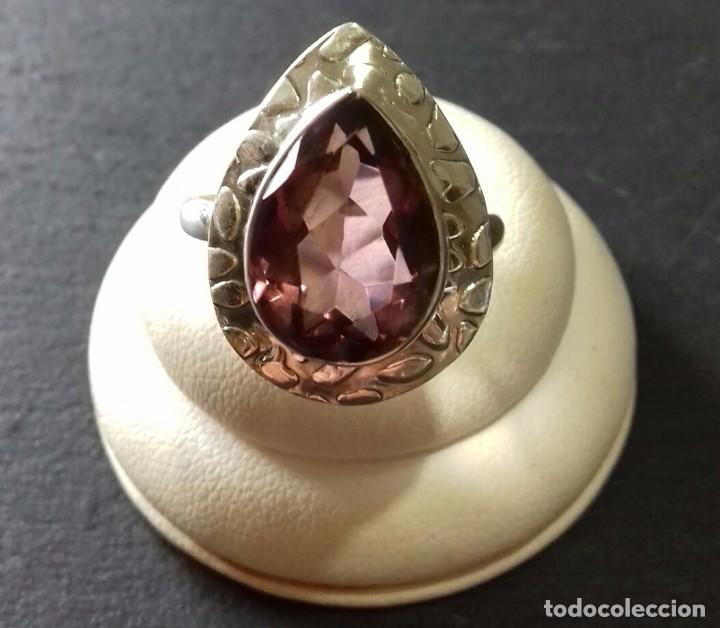Joyeria: Anillo en Plata de Ley y Amatista - Foto 5