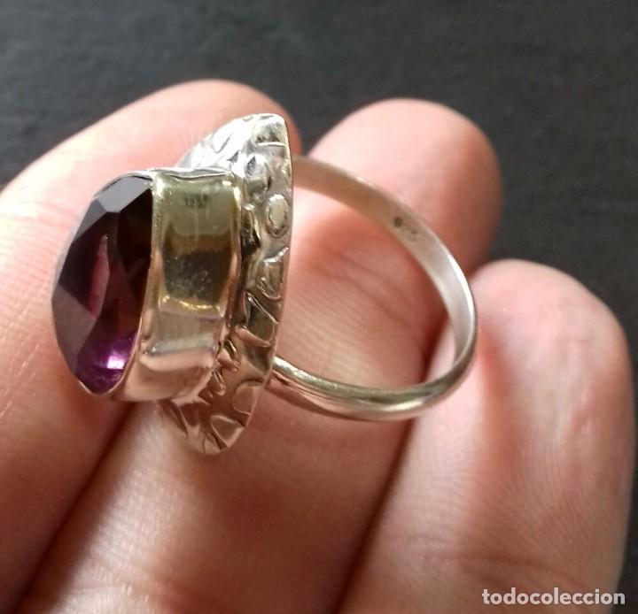 Joyeria: Anillo en Plata de Ley y Amatista - Foto 6