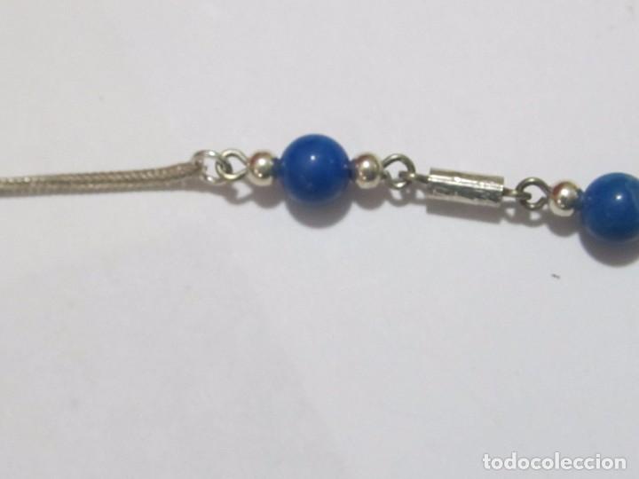 Joyeria: COLLAR DE PLATA CON BOLAS AZULES - Foto 3