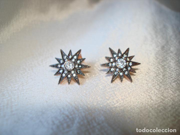 Joyeria: PENDIENTES DE PLATA CON CHAPADO DE ORO ROSA Y CIRCONES - Foto 1