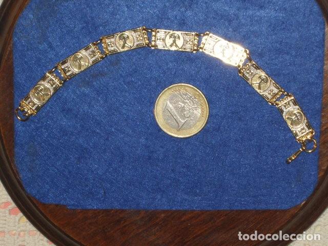 Joyeria: PULSERA DAMASQUINADA CON EL INDALO,ALMERIA. - Foto 2