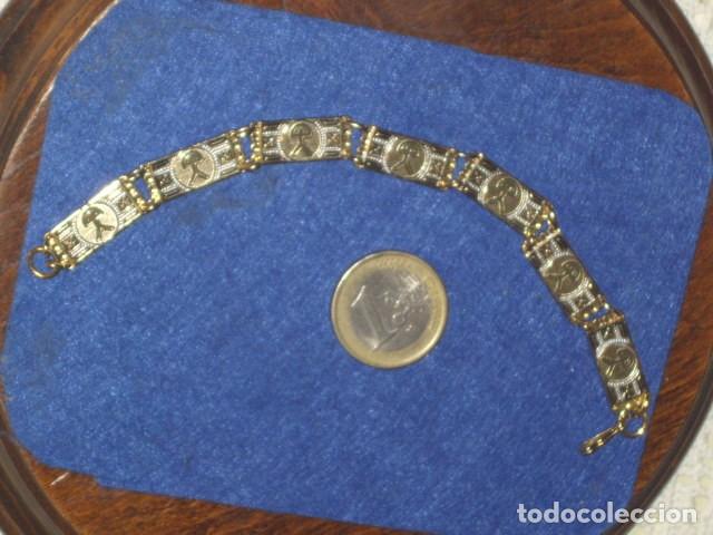 Joyeria: PULSERA DAMASQUINADA CON EL INDALO,ALMERIA. - Foto 3