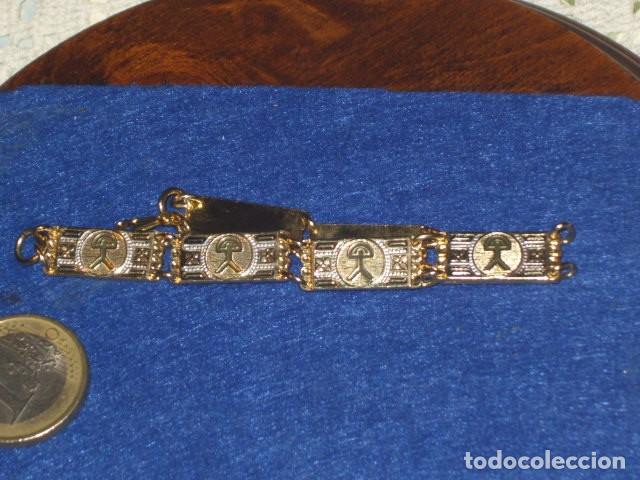 Joyeria: PULSERA DAMASQUINADA CON EL INDALO,ALMERIA. - Foto 4