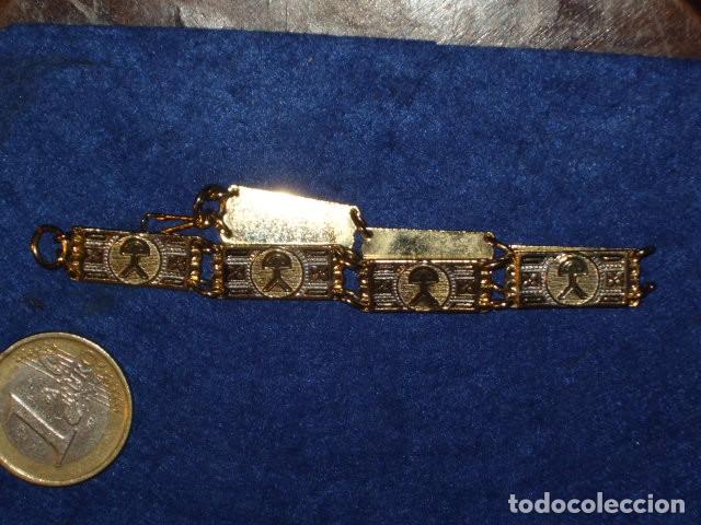 Joyeria: PULSERA DAMASQUINADA CON EL INDALO,ALMERIA. - Foto 6
