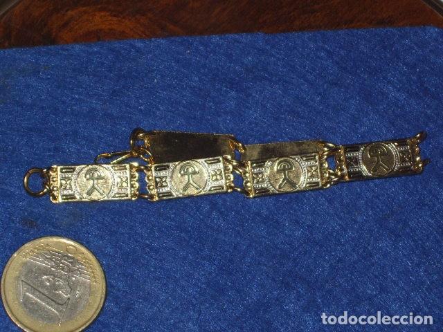 Joyeria: PULSERA DAMASQUINADA CON EL INDALO,ALMERIA. - Foto 7