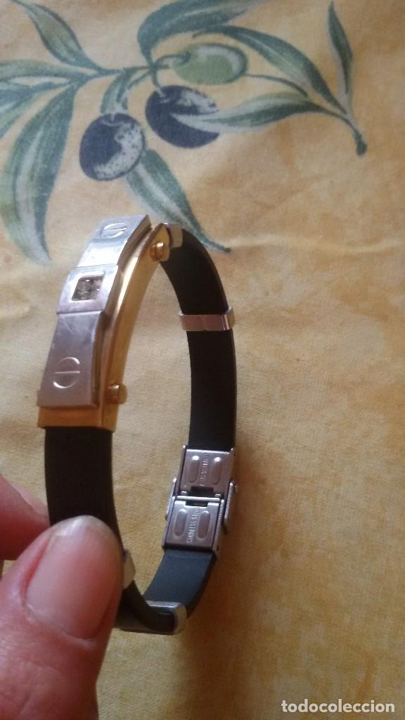 Joyeria: Pulsera de acero y caucho. - Foto 4