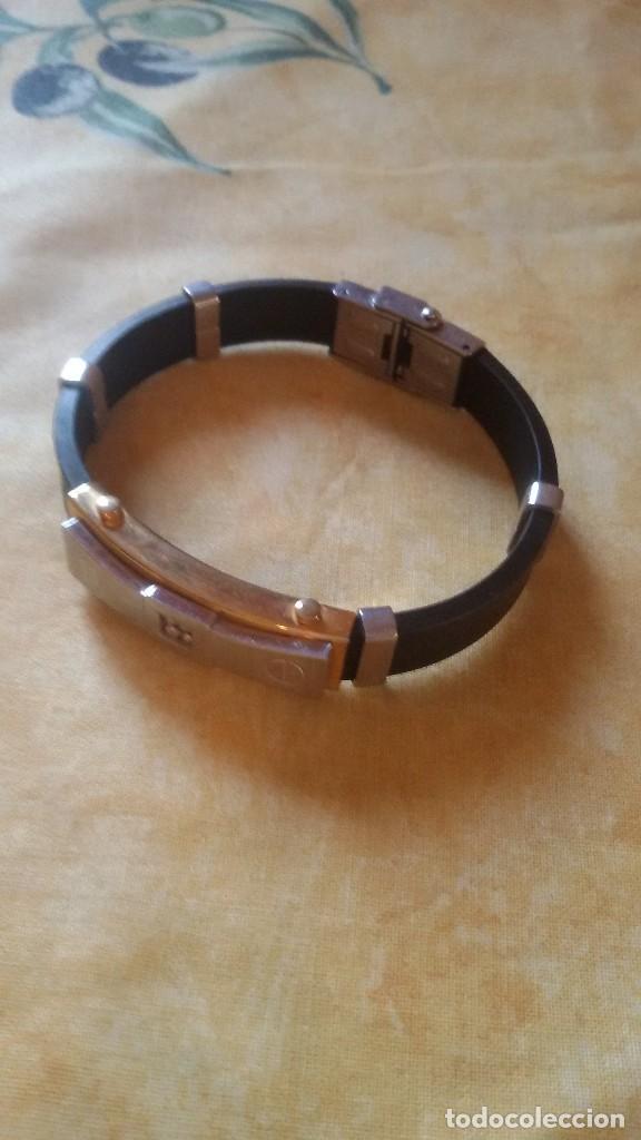 Joyeria: Pulsera de acero y caucho. - Foto 7