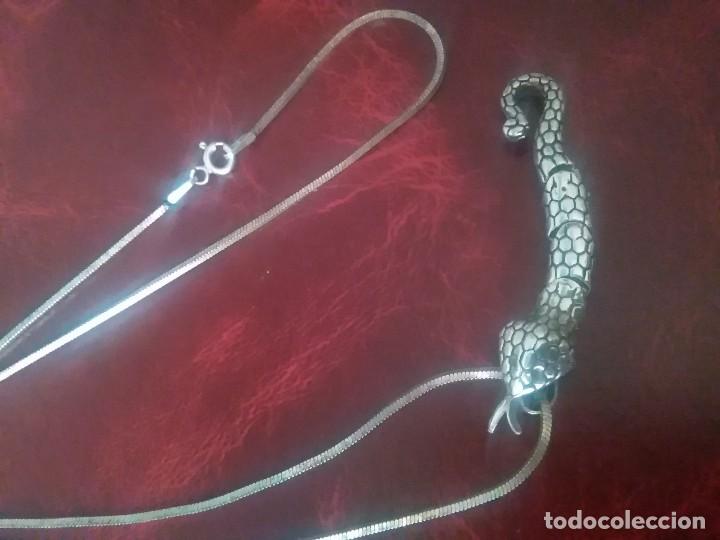 Joyeria: Colgante y cadena de plata 925 (serpiente) - Foto 3