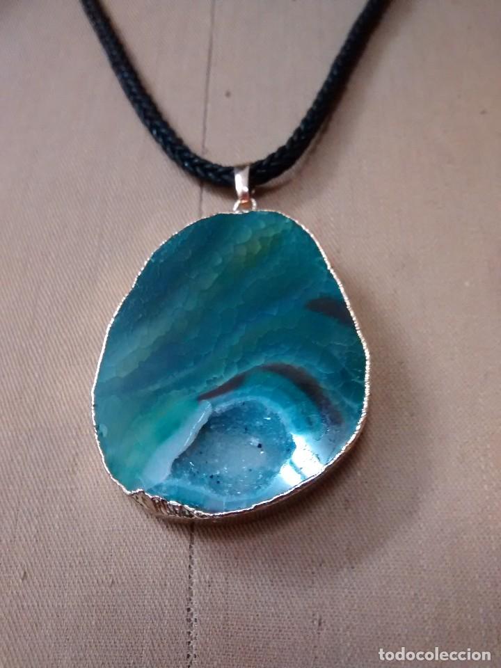 Joyeria: Collar con gran &aacute;gata azul - Foto 2