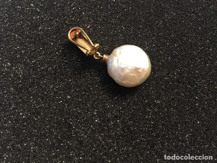 Joyeria: 1 pendiente suelto de oro con 1 perla discoidal - Foto 4