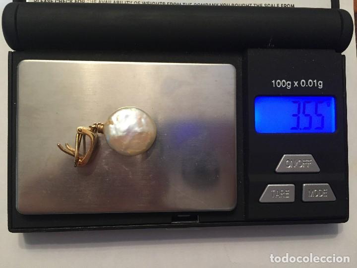 Joyeria: 1 pendiente suelto de oro con 1 perla discoidal - Foto 5