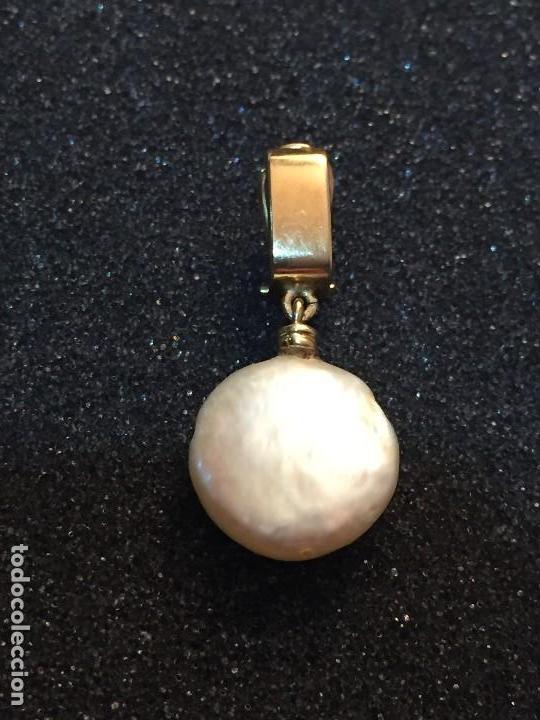 Joyeria: 1 pendiente suelto de oro con 1 perla discoidal - Foto 6