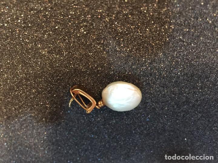 Joyeria: 1 pendiente suelto de oro con 1 perla discoidal - Foto 7