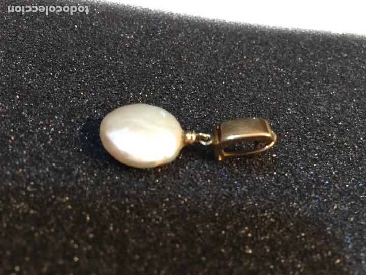 Joyeria: 1 pendiente suelto de oro con 1 perla discoidal - Foto 10