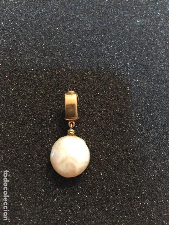 Joyeria: 1 pendiente suelto de oro con 1 perla discoidal - Foto 1