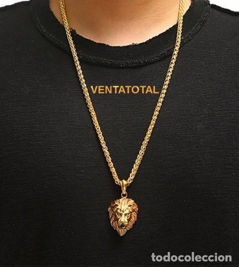Joyeria: CADENA COLLAR Y COLGANTE LEON VINTAGE DE ORO AMARILLO DE 18 KILATES LAMINADO PESO 49,20 GRA N&ordm;22