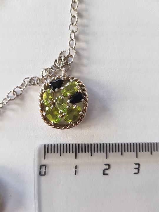 Joyeria: Collar plata con olivinas y onix - Foto 10