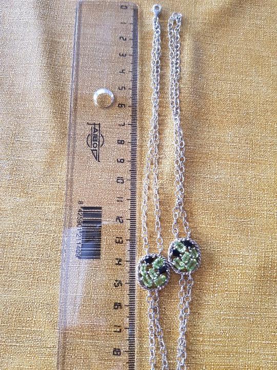 Joyeria: Collar plata con olivinas y onix - Foto 11