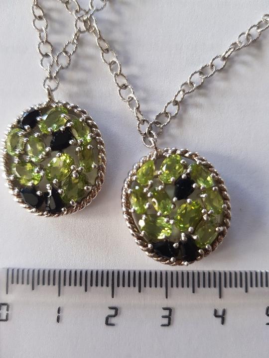 Joyeria: Collar plata con olivinas y onix - Foto 14