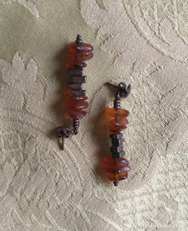 Joyeria: PENDIENTES DE COBRE Y &Aacute;MBAR NATURAL - Foto 6
