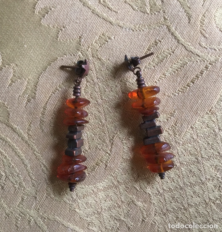 Joyeria: PENDIENTES DE COBRE Y &Aacute;MBAR NATURAL - Foto 7