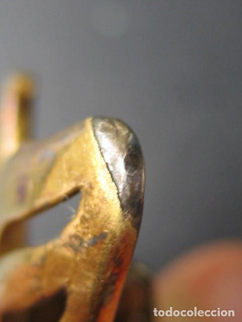 Joyeria: Antiguo broche de lib&eacute;lula. Chapado en oro grueso - Foto 4