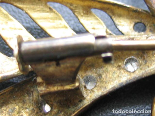 Joyeria: Antiguo broche de lib&eacute;lula. Chapado en oro grueso - Foto 5