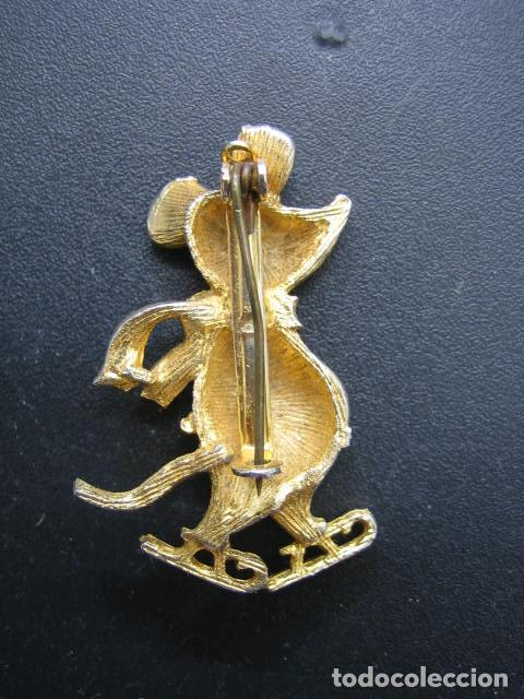 Joyeria: Antiguo broche de bisuteria ratito - Foto 2