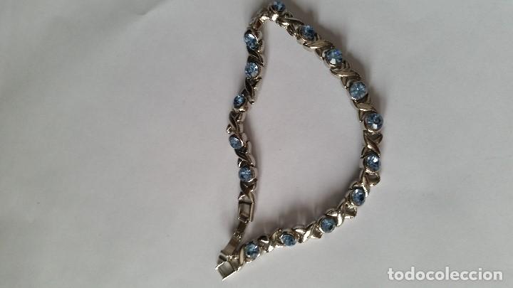 Joyeria: MAGNIFICA BRAZELTE DE VESCONY COM PEDRINAS AZULES - Foto 2