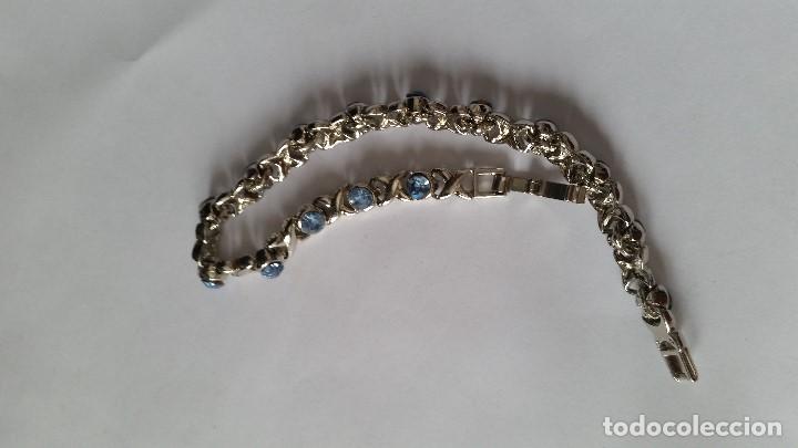 Joyeria: MAGNIFICA BRAZELTE DE VESCONY COM PEDRINAS AZULES - Foto 4