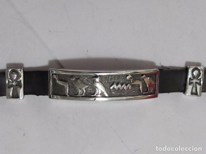 Joyeria: PULSERA DE PLATA CON S&Iacute;MBOLOS EGIPCIOS - Foto 1