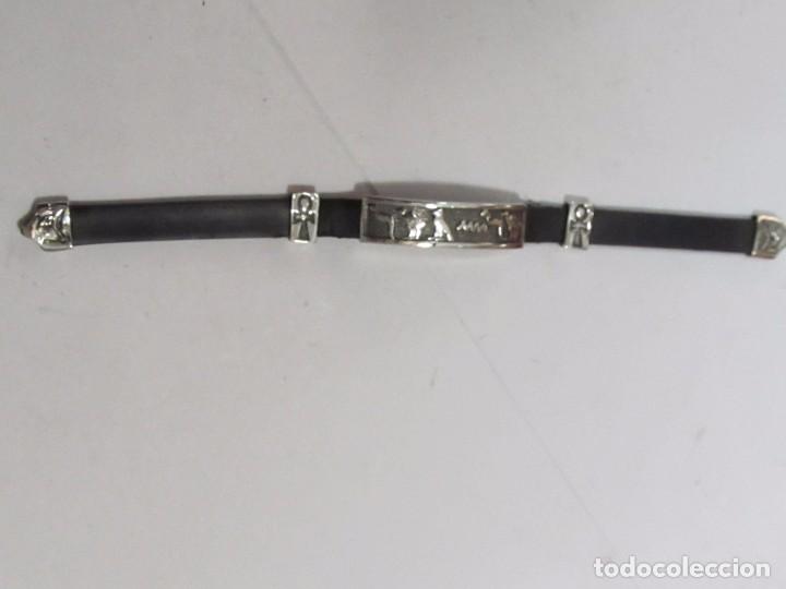 Joyeria: PULSERA DE PLATA CON S&Iacute;MBOLOS EGIPCIOS - Foto 2