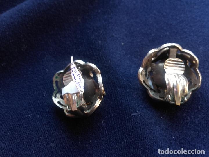 Joyeria: Pendientes plateados y ambar - Foto 4