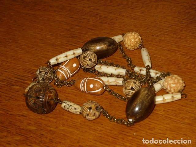 Joyeria: COLLAR LARGO PIEZAS DE HUESO. - Foto 3