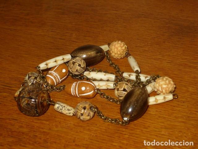 Joyeria: COLLAR LARGO PIEZAS DE HUESO. - Foto 4