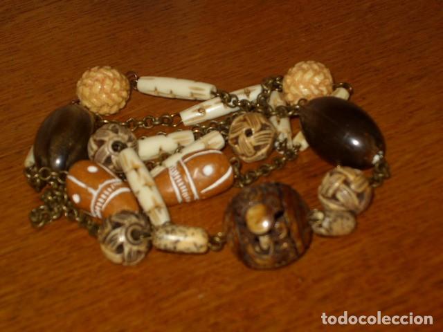 Joyeria: COLLAR LARGO PIEZAS DE HUESO. - Foto 5