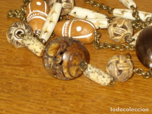 Joyeria: COLLAR LARGO PIEZAS DE HUESO. - Foto 6