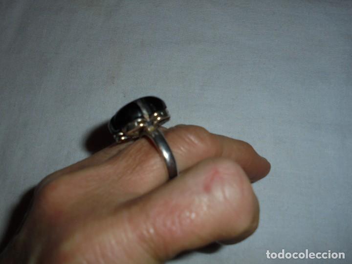 Joyeria: ANILLO DE PLATA CON PIEDRA NEGRA - Foto 4