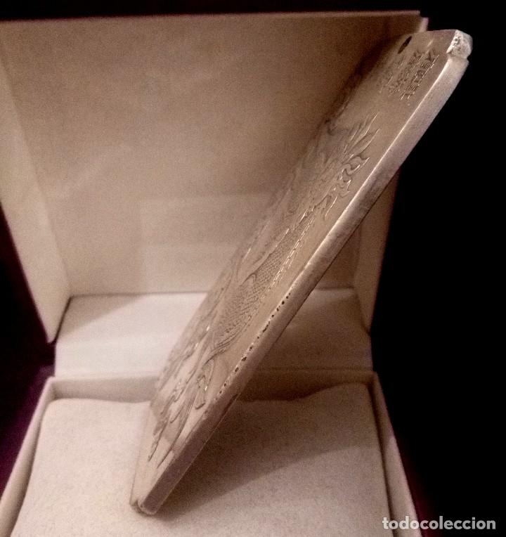 Joyeria: LINGOTE EN PLATA CON GRABADO DE KYLIN - 139 GRAMOS - Foto 4