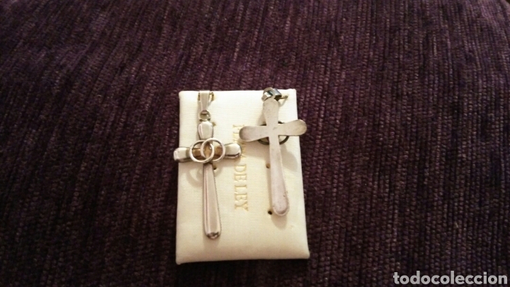 Joyeria: PAREJA DE CRUCES EN PLATA DE LEY, PRECIOSAS - Foto 5