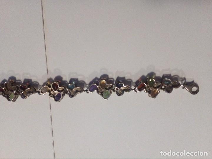 Joyeria: Pulsera de plata de ley con circonitas y perlitas. - Foto 5